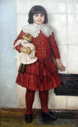 Portret van O.V. Surikova als kind